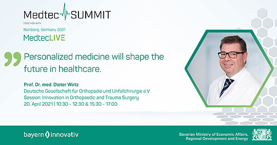 MedtecSUMMIT Banner Prof. Dr. Wirtz