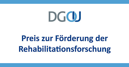 Logo Preis zur Förderung der Rehabilitationsforschung