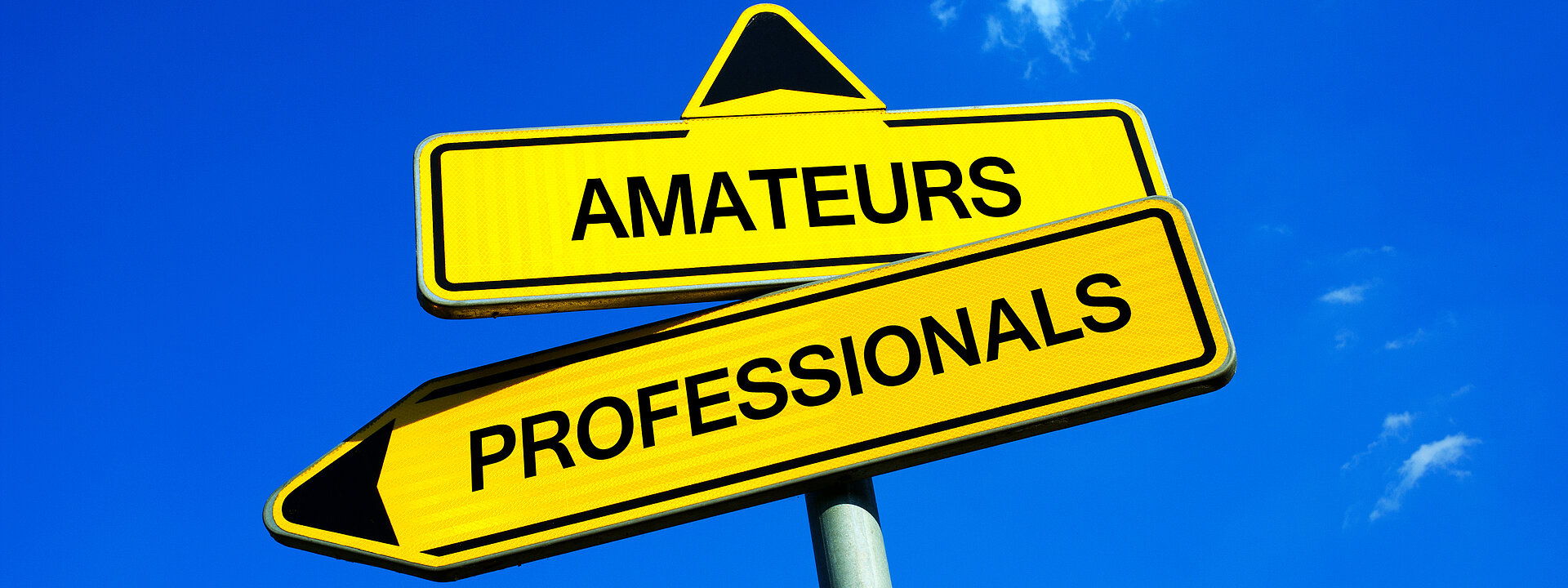 gelber Wegweiser Amateurs / Professionals