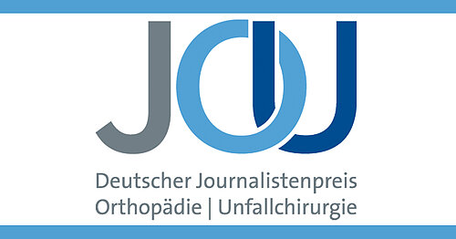 Logo Deutscher Journalistenpreis Orthopädie und Unfallchirurgie