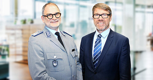 Portrait Prof. Dr. Friemert und Prof. Dr. Halder