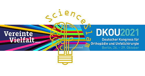 Logo des Science Slam 2021 auf dem DKOU 2021