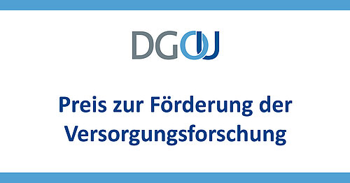Logo DGOU Preis zur Förderung der Versorgungsforschung
