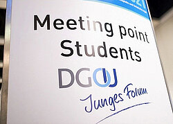 Meeting point Students DGOU Junges Forum