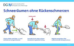 Schneeräumen ohne Rückenschmerzen Schneeräumen ohne Rückenschmerzen
