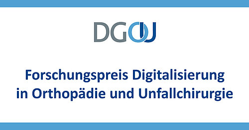 Logo Forschungspreis Digitalisierung in Orthopädie und Unfallchirurgie